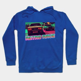 Retro wave Race / Synthwave cars Hoodie